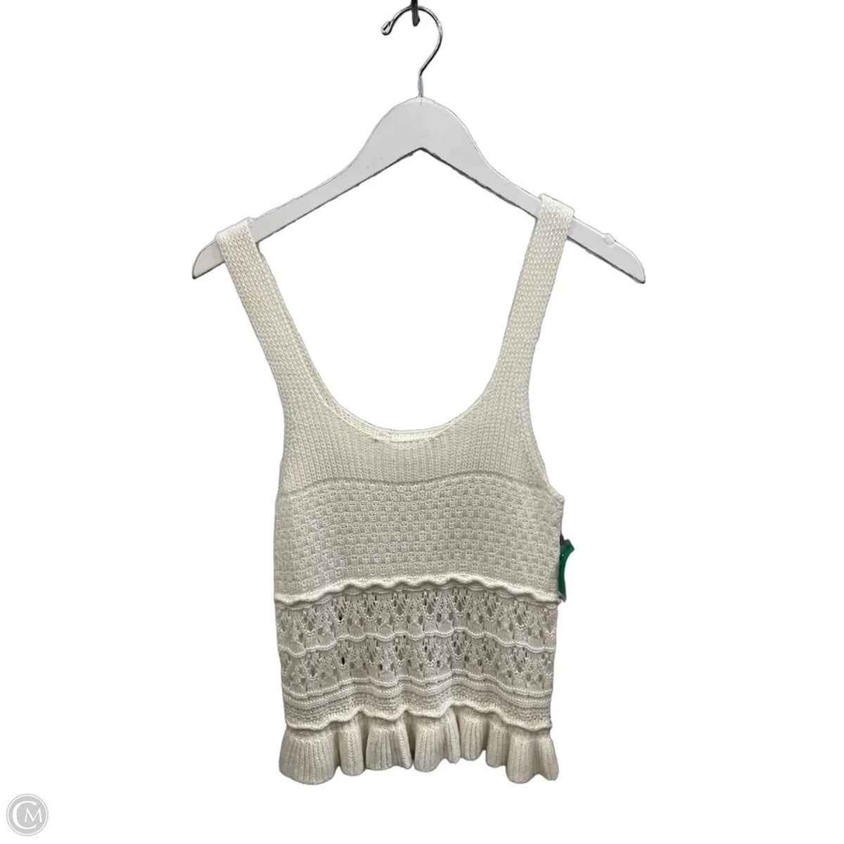 Top Sleeveless By Mine In Ivory, Size: S