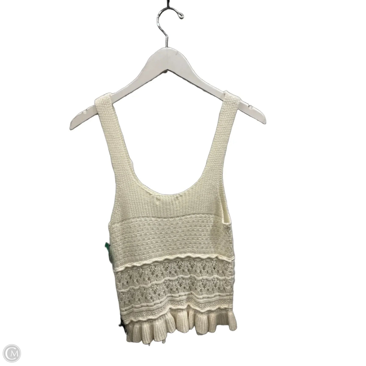 Top Sleeveless By Mine In Ivory, Size: S