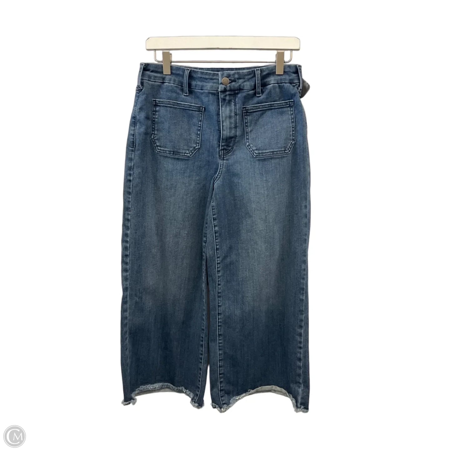 Jeans Cropped By Not Your Daughters Jeans In Blue Denim, Size: 8
