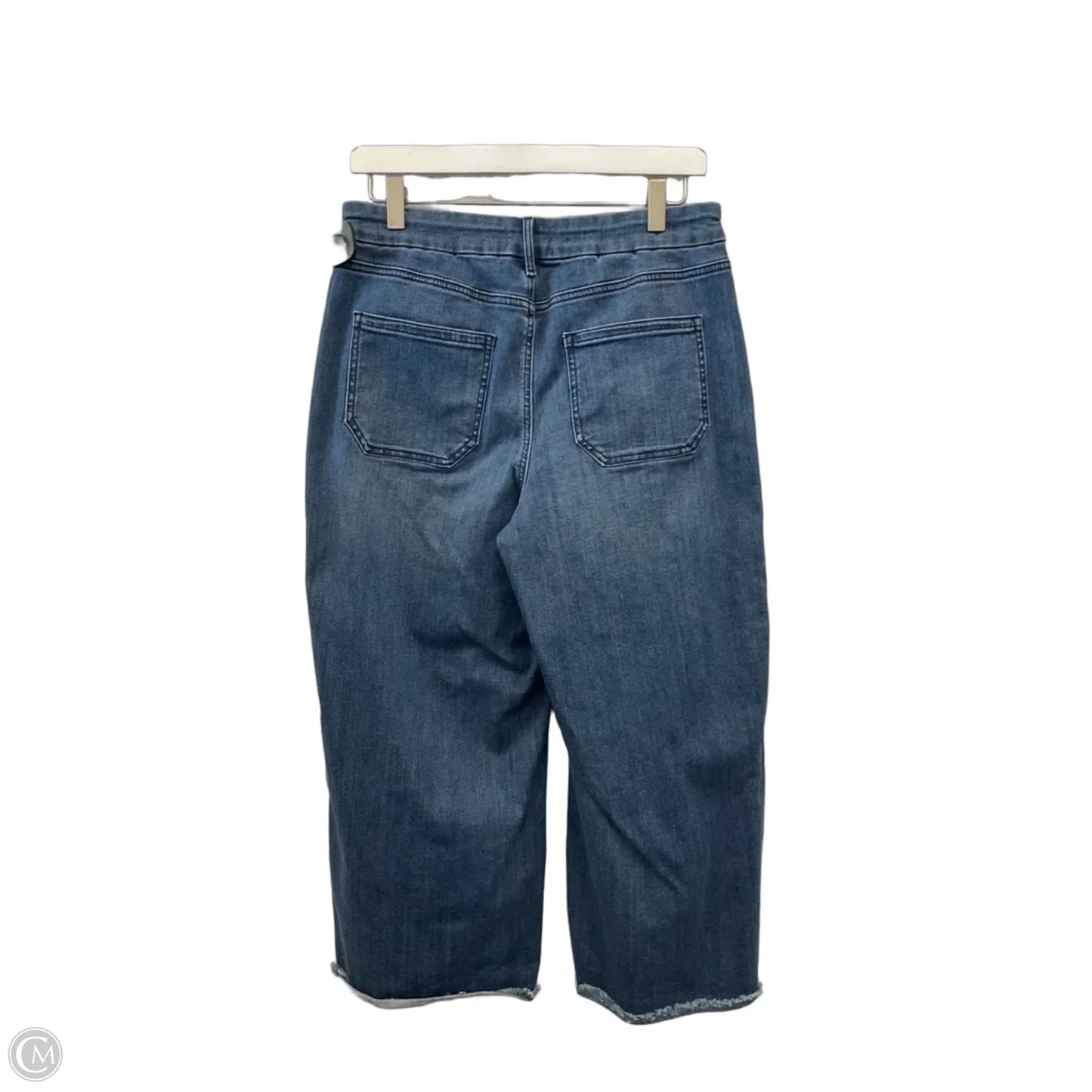 Jeans Cropped By Not Your Daughters Jeans In Blue Denim, Size: 8