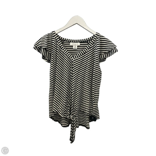 Top Sleeveless By Skyes The Limit In Black & White, Size: M