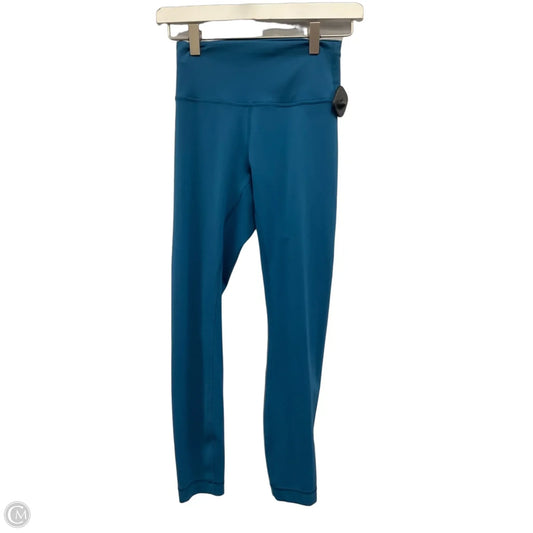 Athletic Leggings By Lululemon In Blue, Size: S