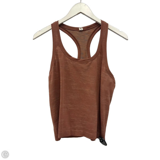 Athletic Tank Top By Lululemon In Orange, Size: M