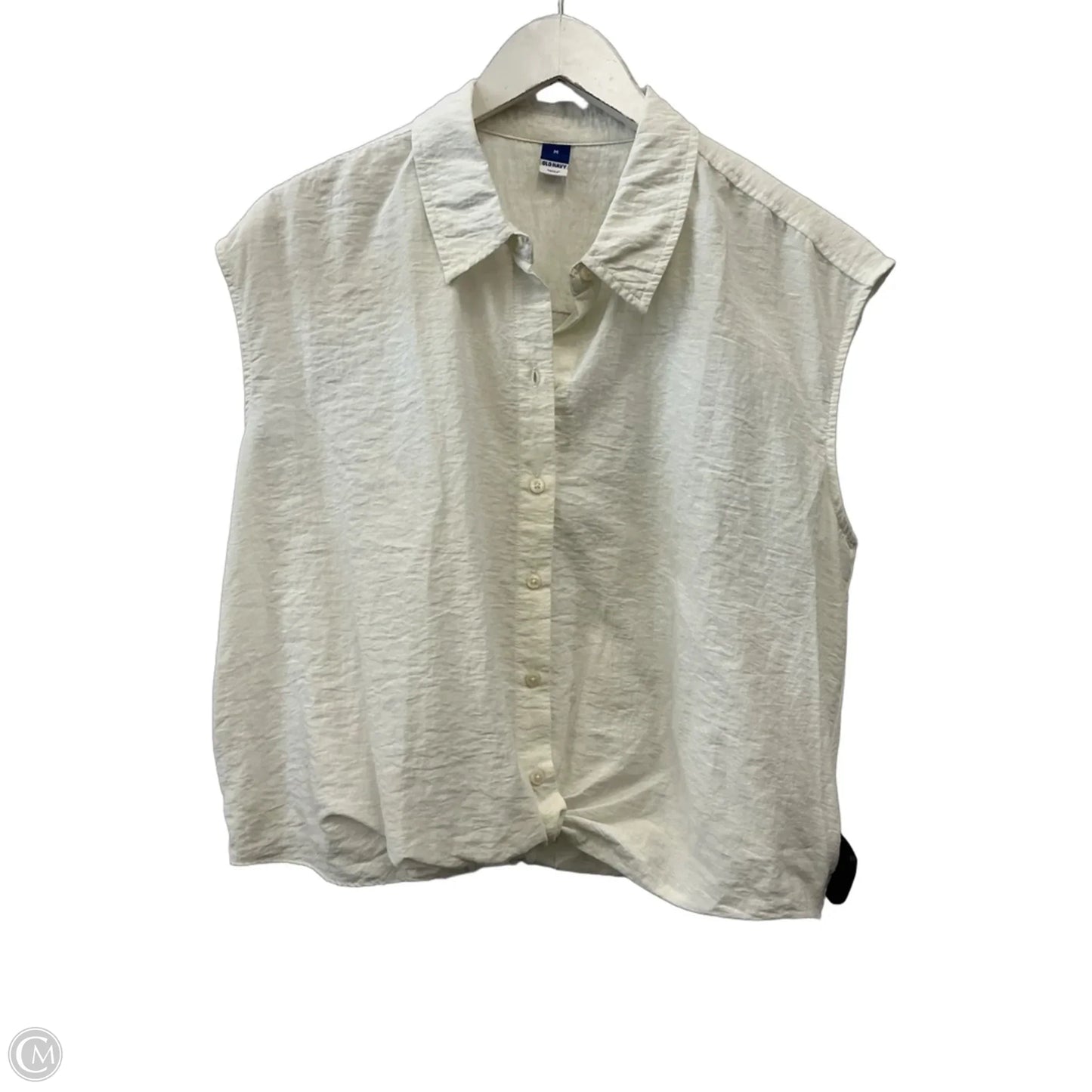 Top Sleeveless By Old Navy In White, Size: M