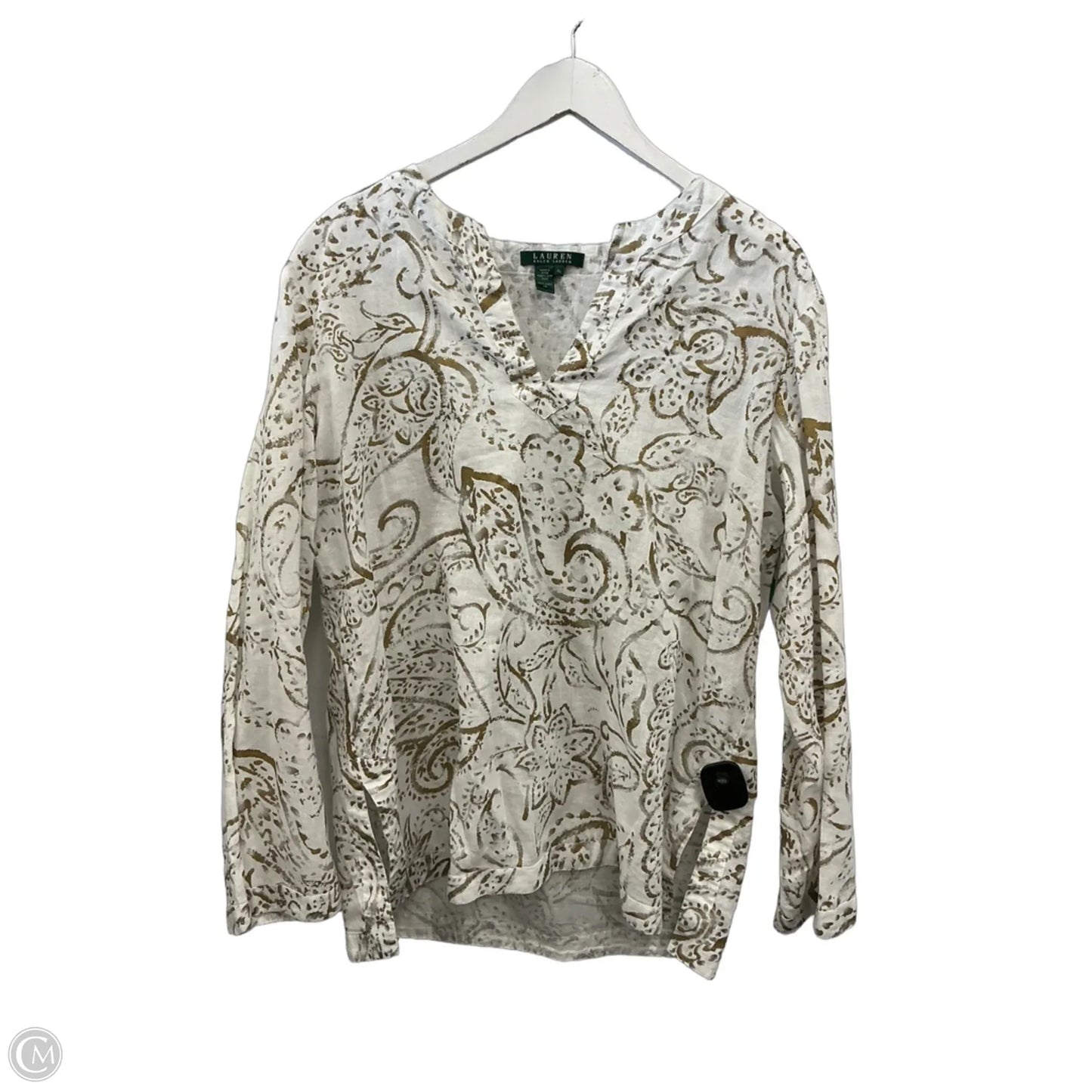 Top Long Sleeve By Lc Lauren Conrad In White, Size: Xl