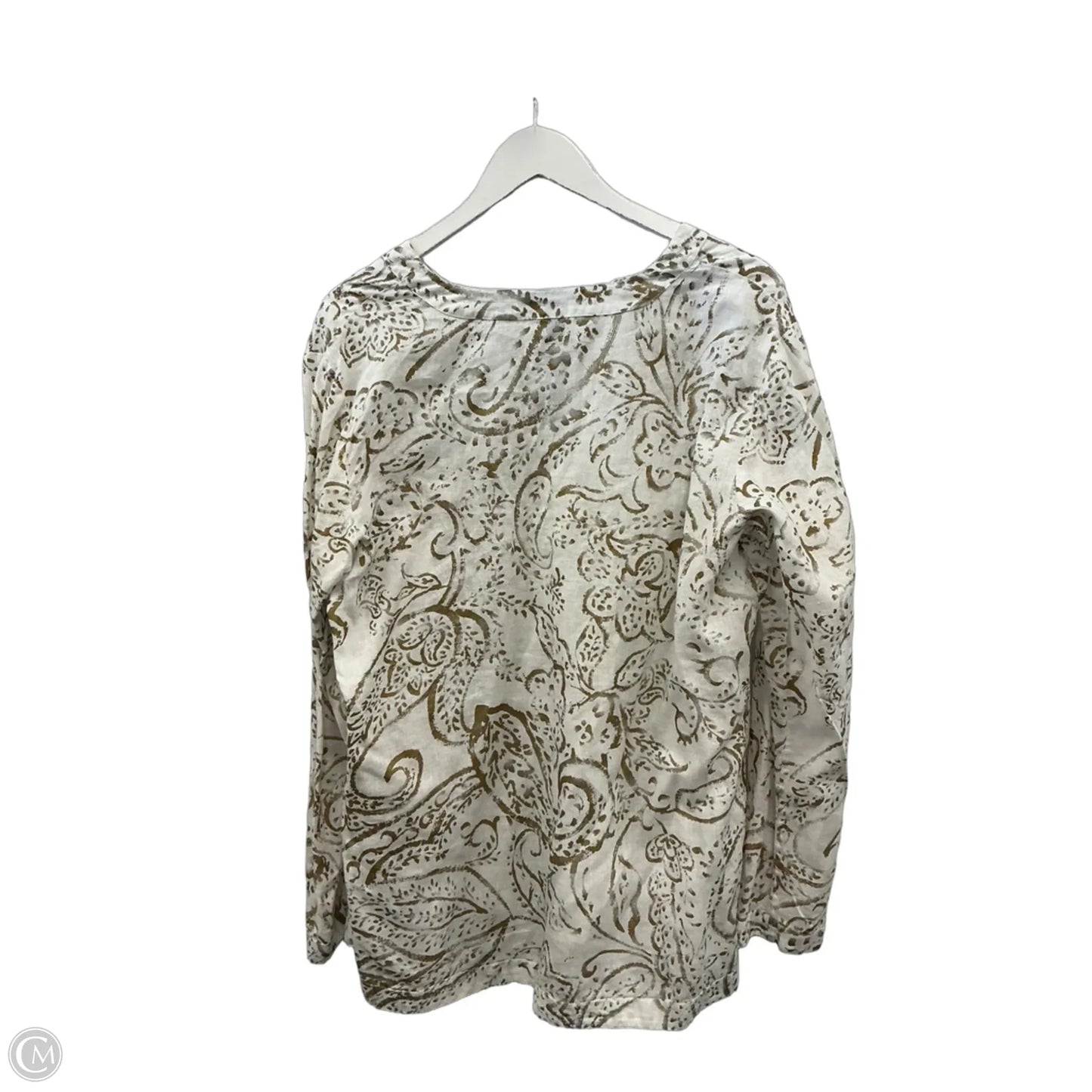 Top Long Sleeve By Lc Lauren Conrad In White, Size: Xl