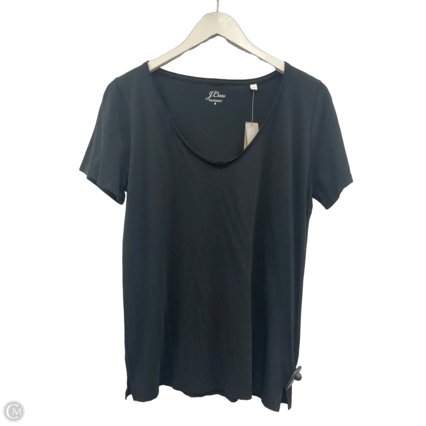 Top Short Sleeve By J. Crew In Black, Size: S