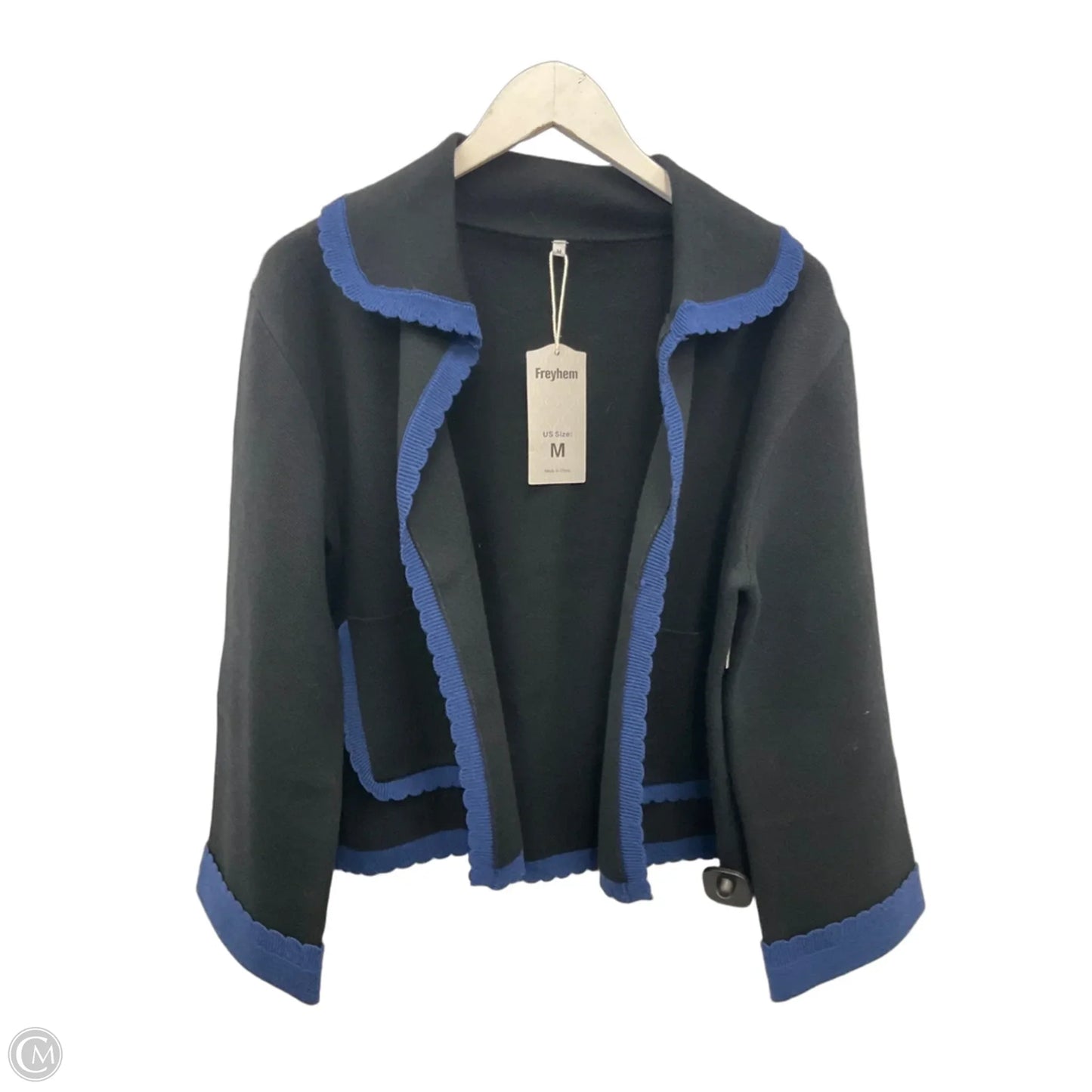 Sweater Cardigan By Clothes Mentor In Black, Size: M