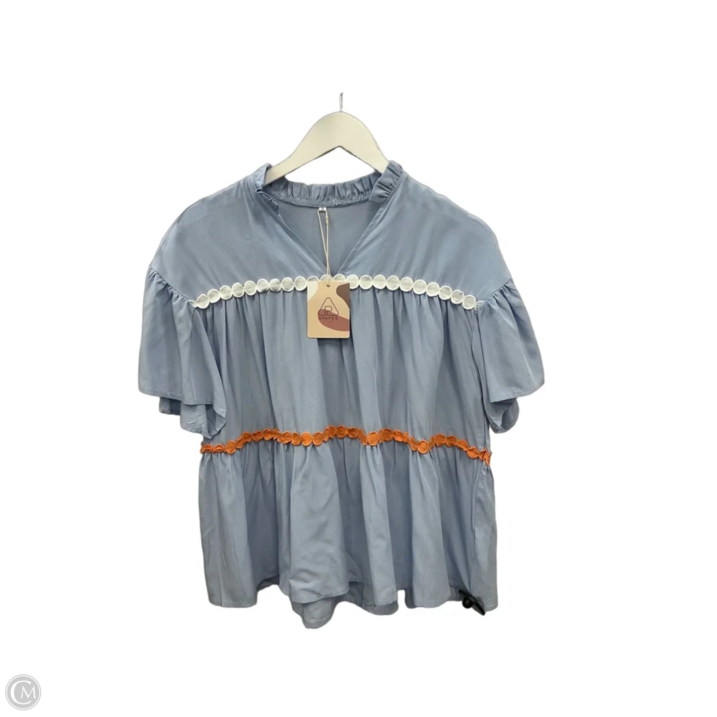 Top Short Sleeve By Clothes Mentor In Blue, Size: S