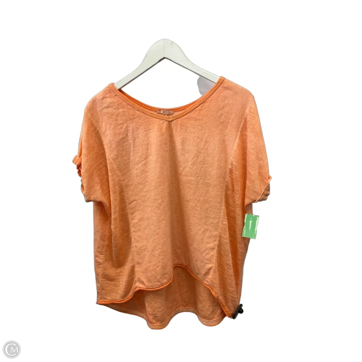 Top Short Sleeve By Kaktus In Orange, Size: Xl