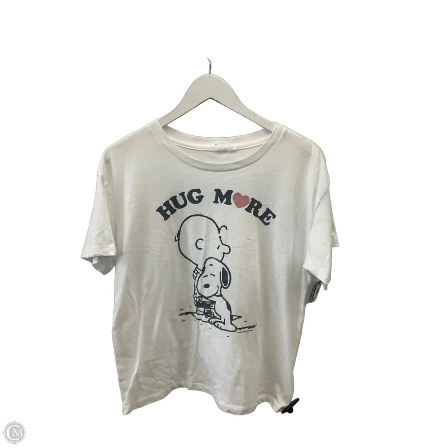 Top Short Sleeve By Gap In White, Size: M