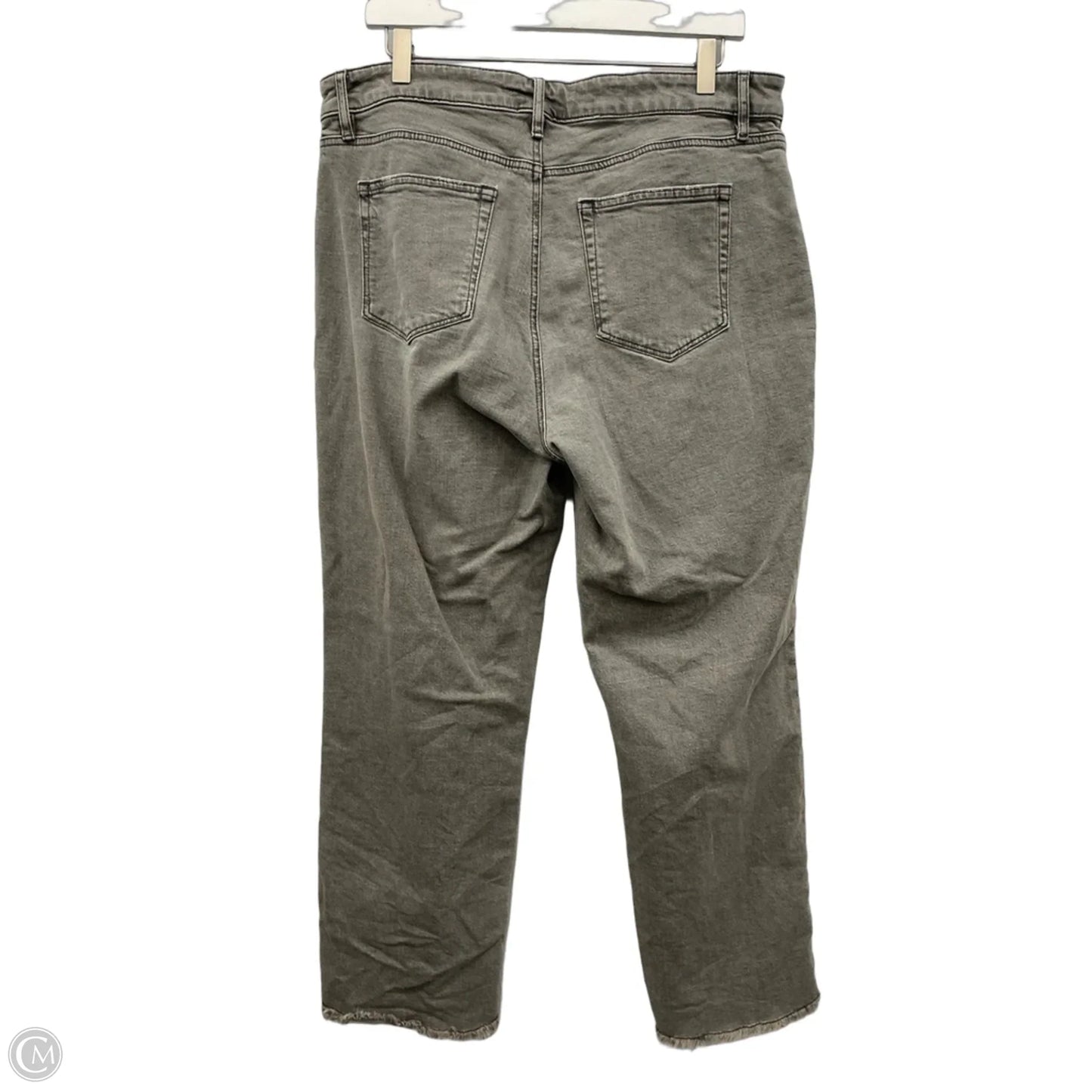 Jeans Straight By Loft In Grey, Size: 14