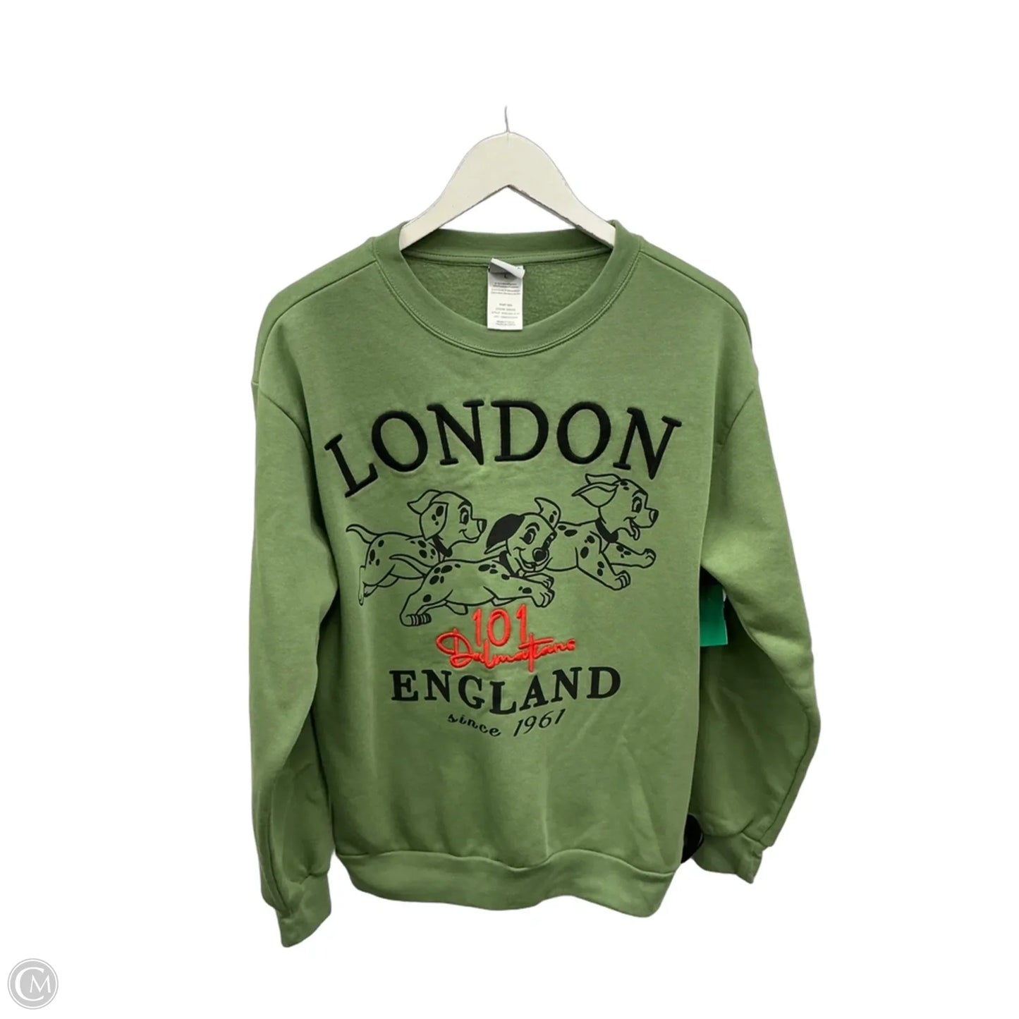 Sweatshirt Crewneck By Disney In Green, Size: L