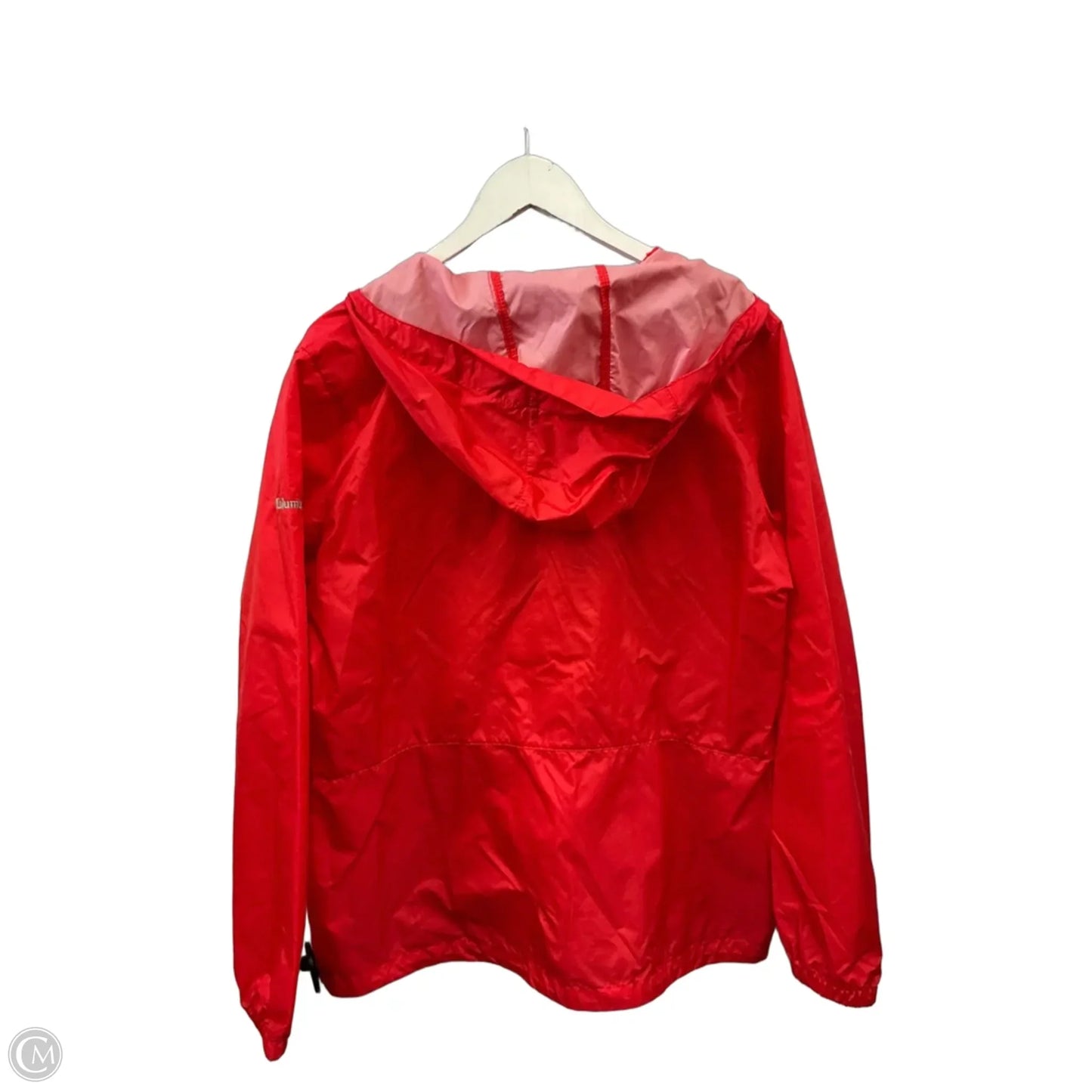 Jacket Windbreaker By Columbia In Orange, Size: L