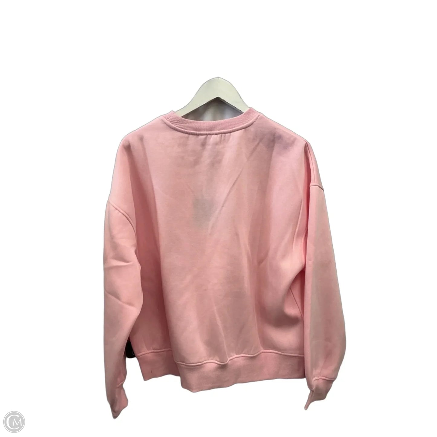 Sweatshirt Crewneck By Le Lis In Pink, Size: S