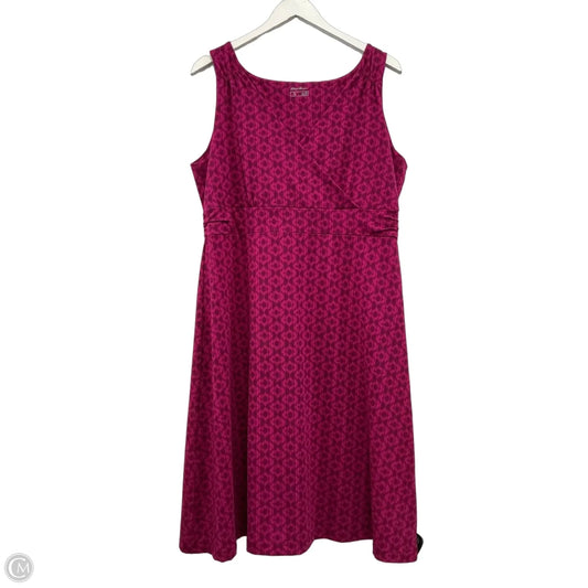 Dress Casual Midi By Eddie Bauer In Purple, Size: Xl