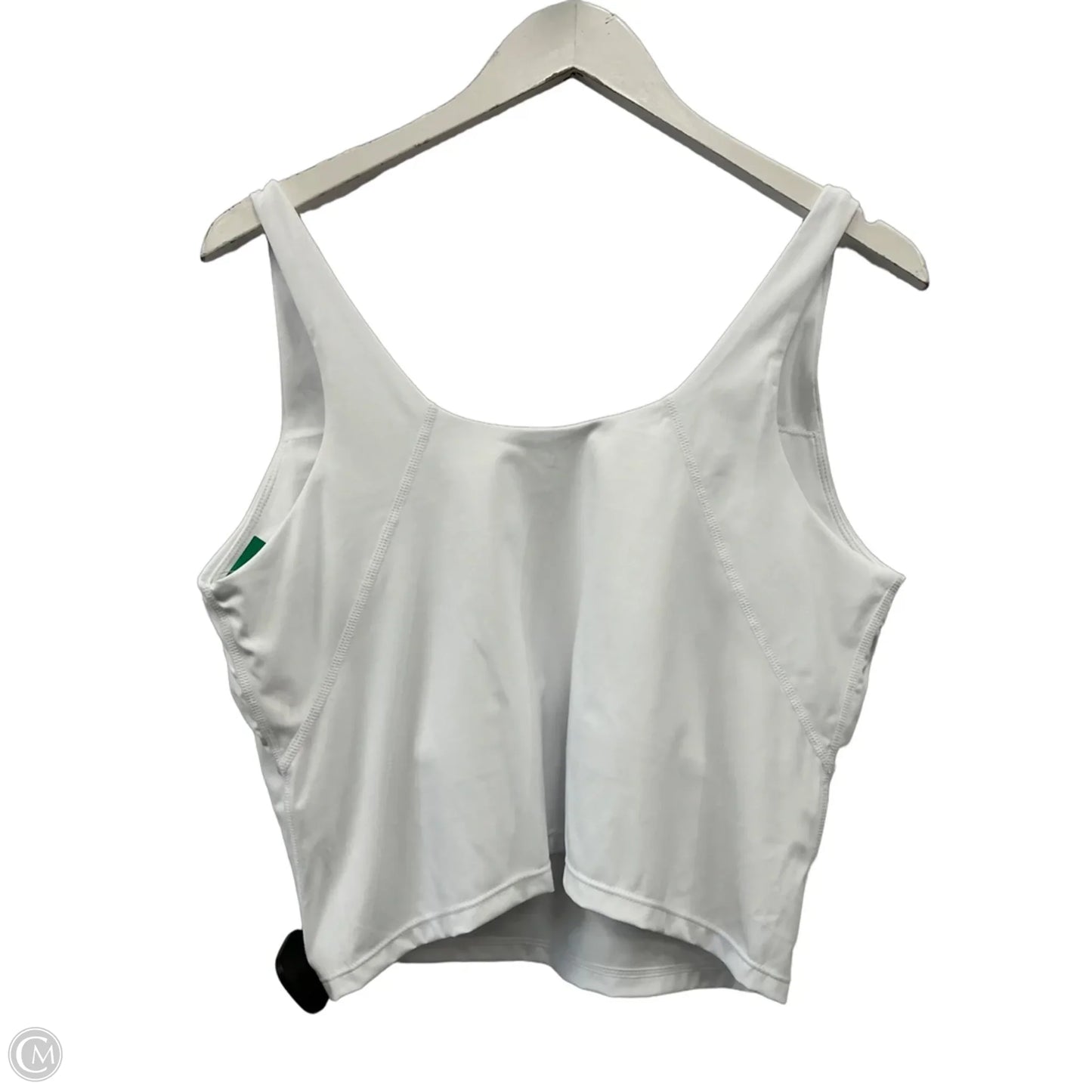 Athletic Tank Top By Clothes Mentor In White, Size: L