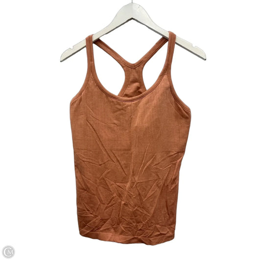 Athletic Tank Top By Lululemon In Orange, Size: L
