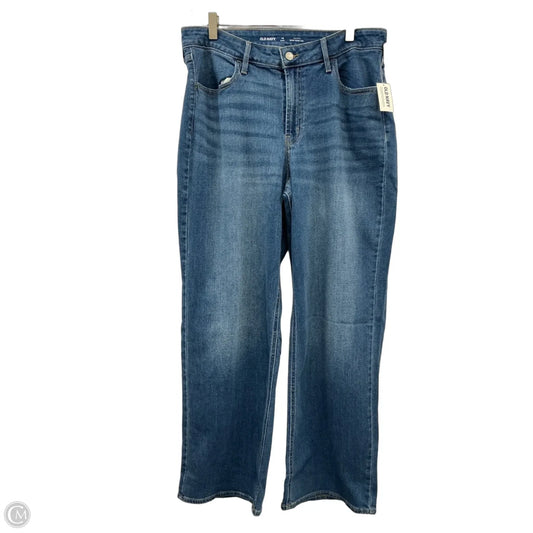 Jeans Wide Leg By Old Navy In Blue Denim, Size: 14