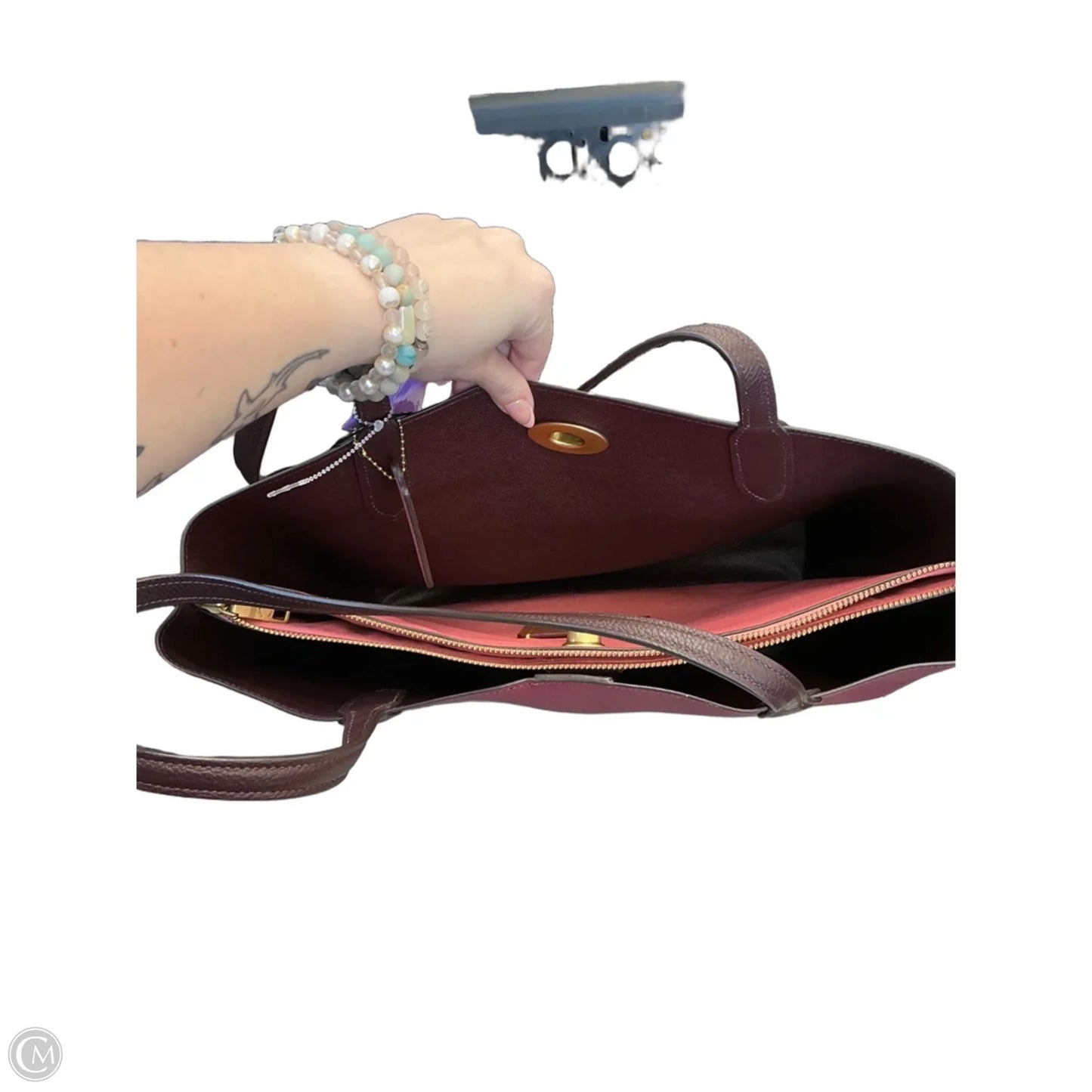 Laptop Bag Designer By Coach, Size: Large