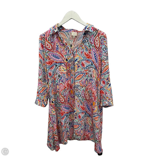 Tunic 3/4 Sleeve By Cupio In Multi-colored, Size: S