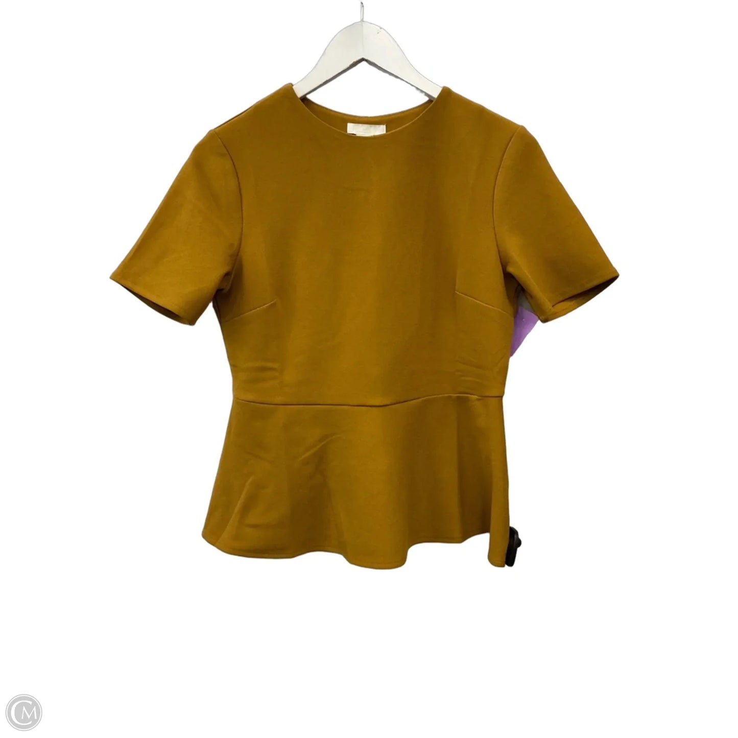 Top Short Sleeve By H&m In Yellow, Size: M