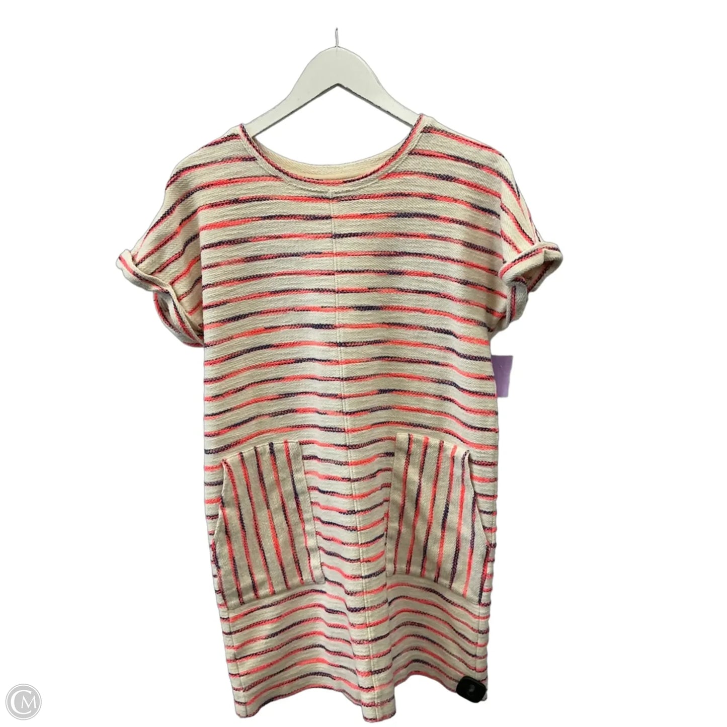 Dress Casual Short By Lou And Grey In Cream & Orange, Size: M