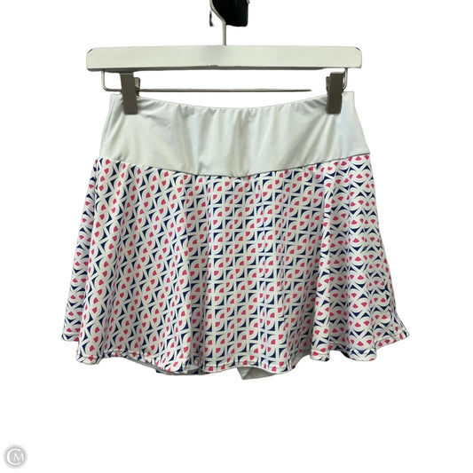 Athletic Skort By Kyodan In Pink & White, Size: S