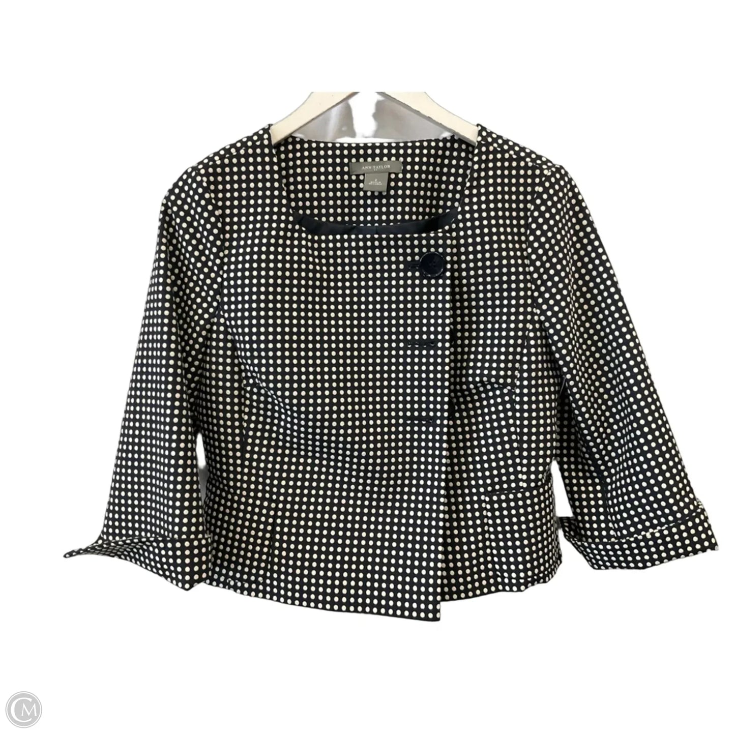 Blazer By Ann Taylor In Polkadot Pattern, Size: Xs