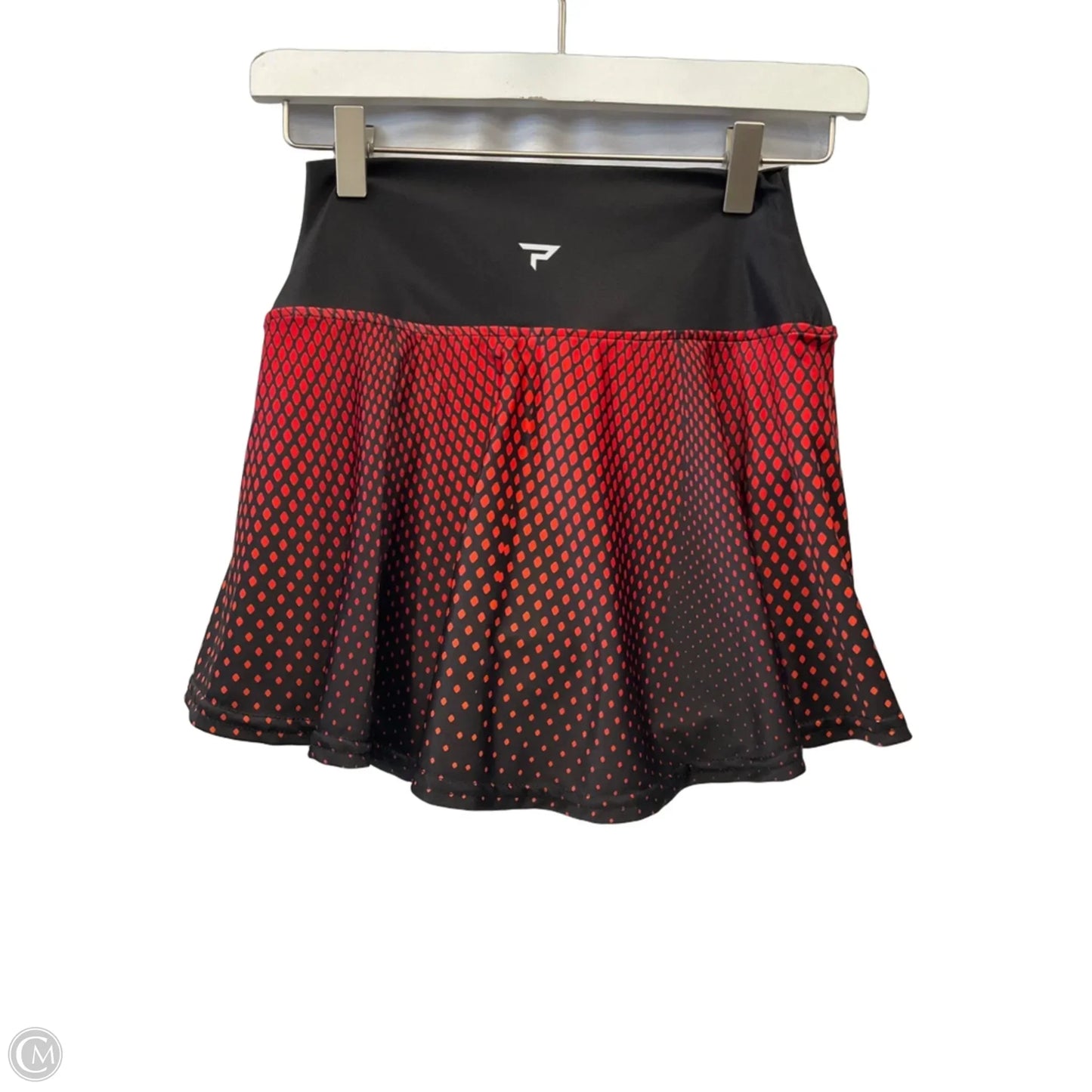 Athletic Skort By Clothes Mentor In Black & Orange, Size: Xs