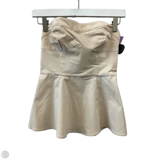 Top Sleeveless By Anthropologie In Ivory, Size: Xs