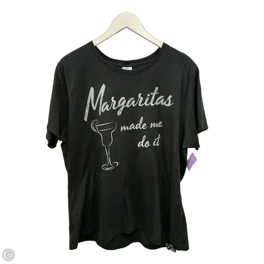 Top Short Sleeve By Port & Company In Black, Size: Xxl