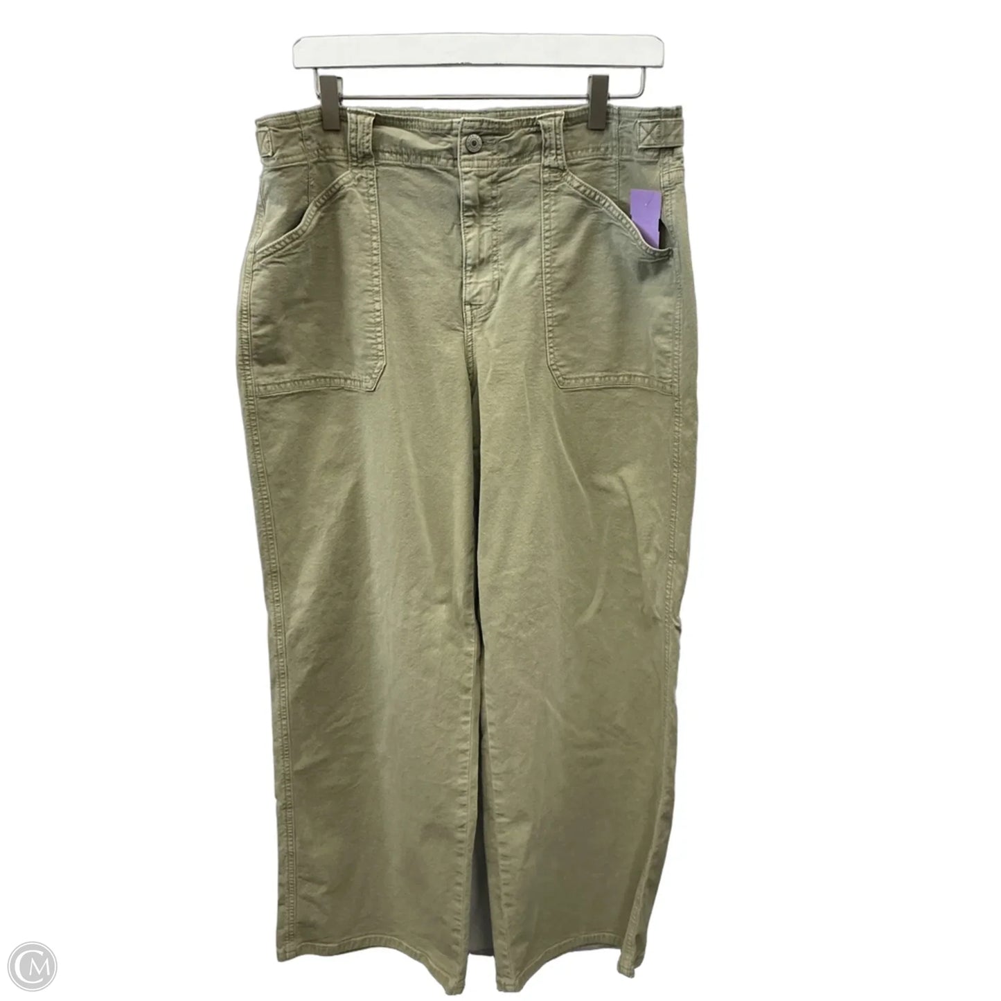 Pants Wide Leg By American Eagle In Green, Size: 16