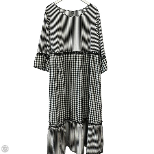 Dress Casual Maxi By Shein In Black & White, Size: 3x
