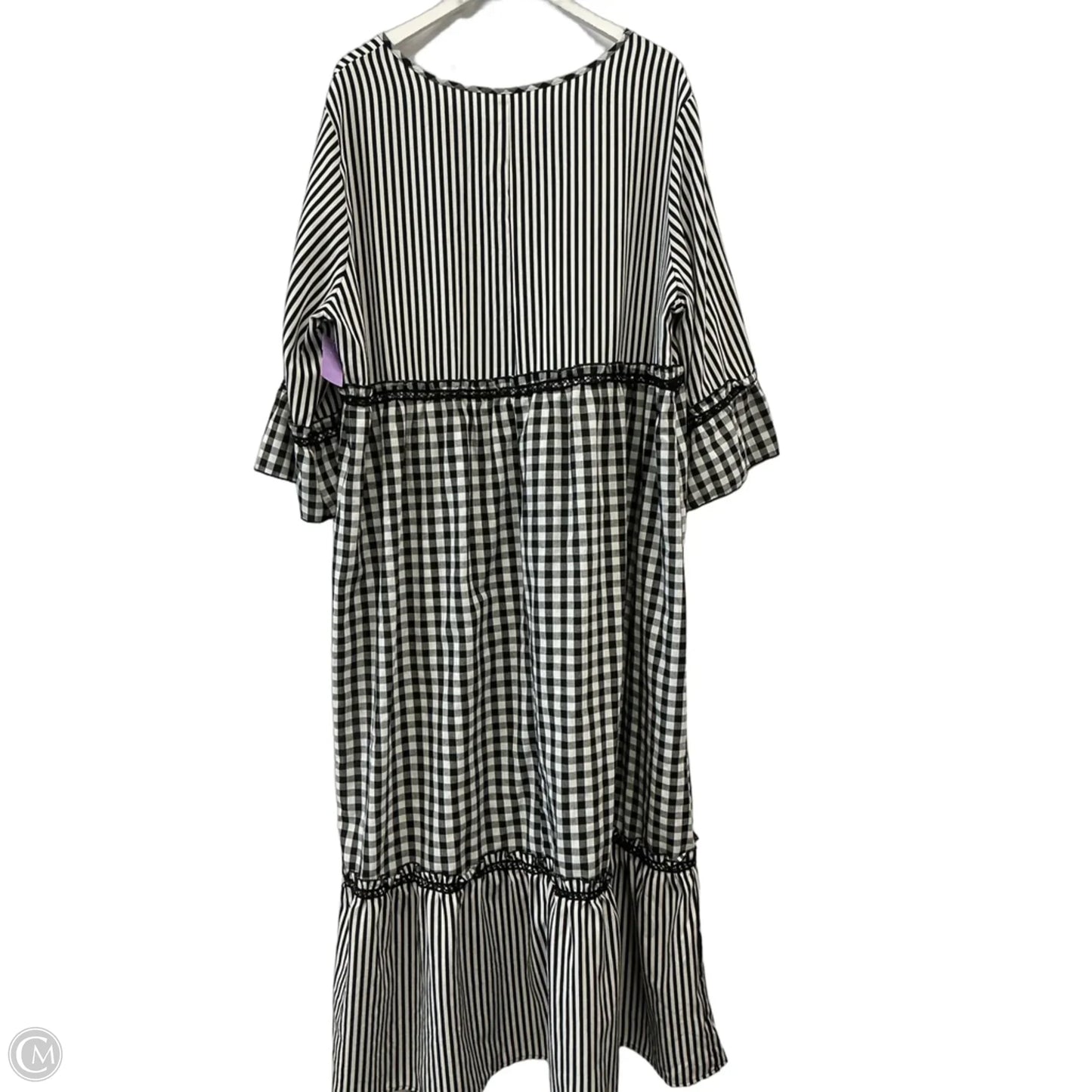 Dress Casual Maxi By Shein In Black & White, Size: 3x