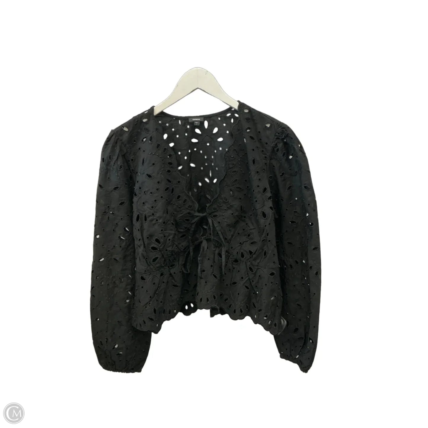 Cardigan By Express In Black, Size: L
