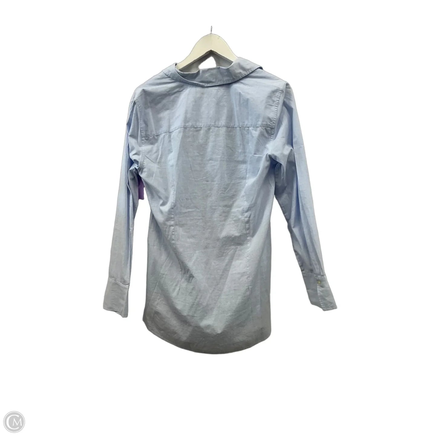Tunic Long Sleeve By Loft In Blue, Size: M