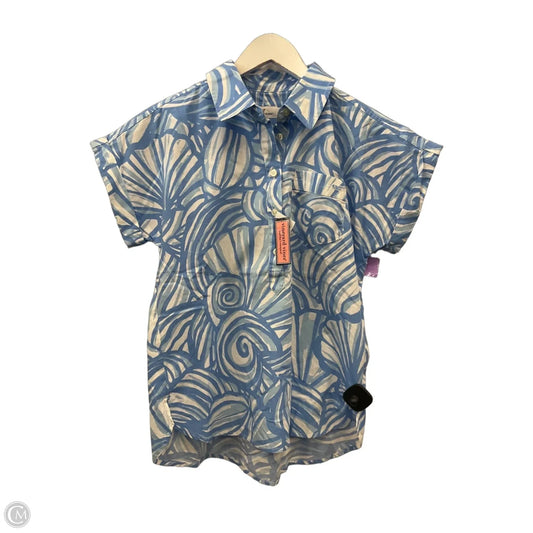 Top Short Sleeve By Vineyard Vines In Blue, Size: Xs
