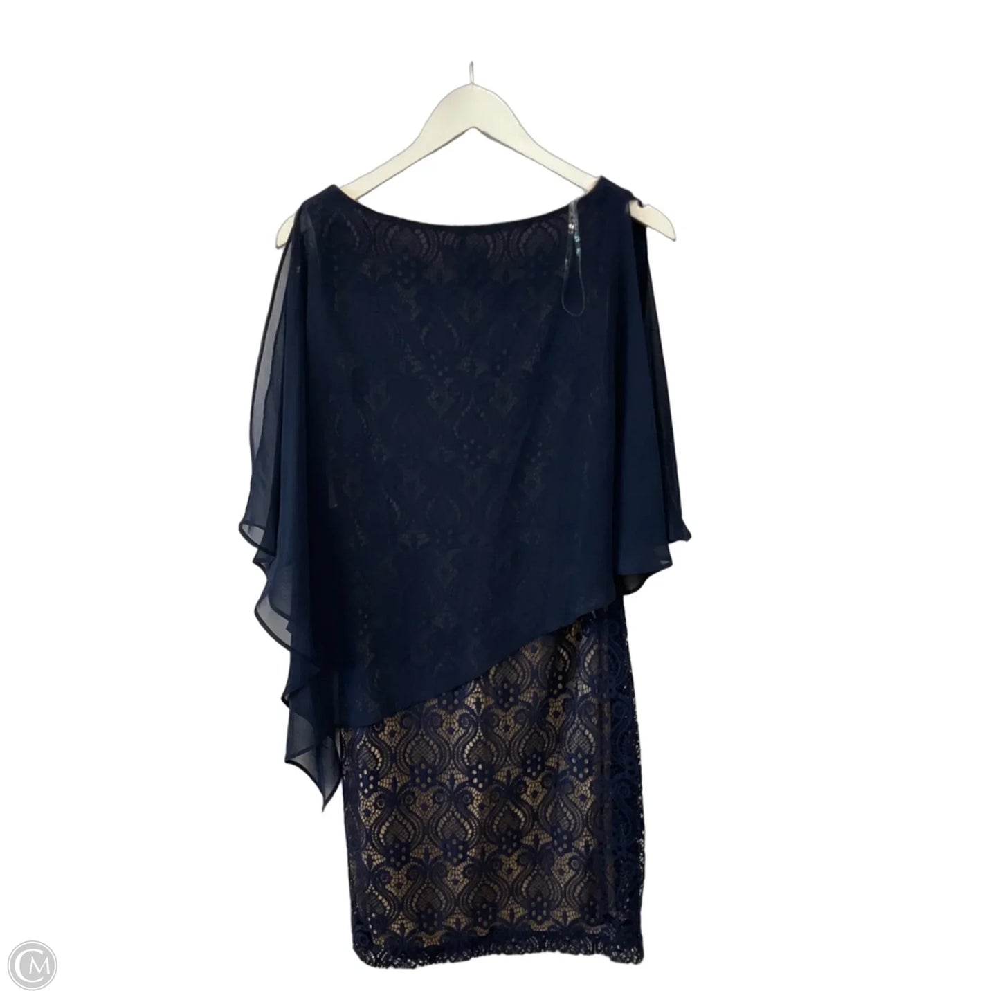 Dress Party Midi By Connected Apparel In Navy, Size: M