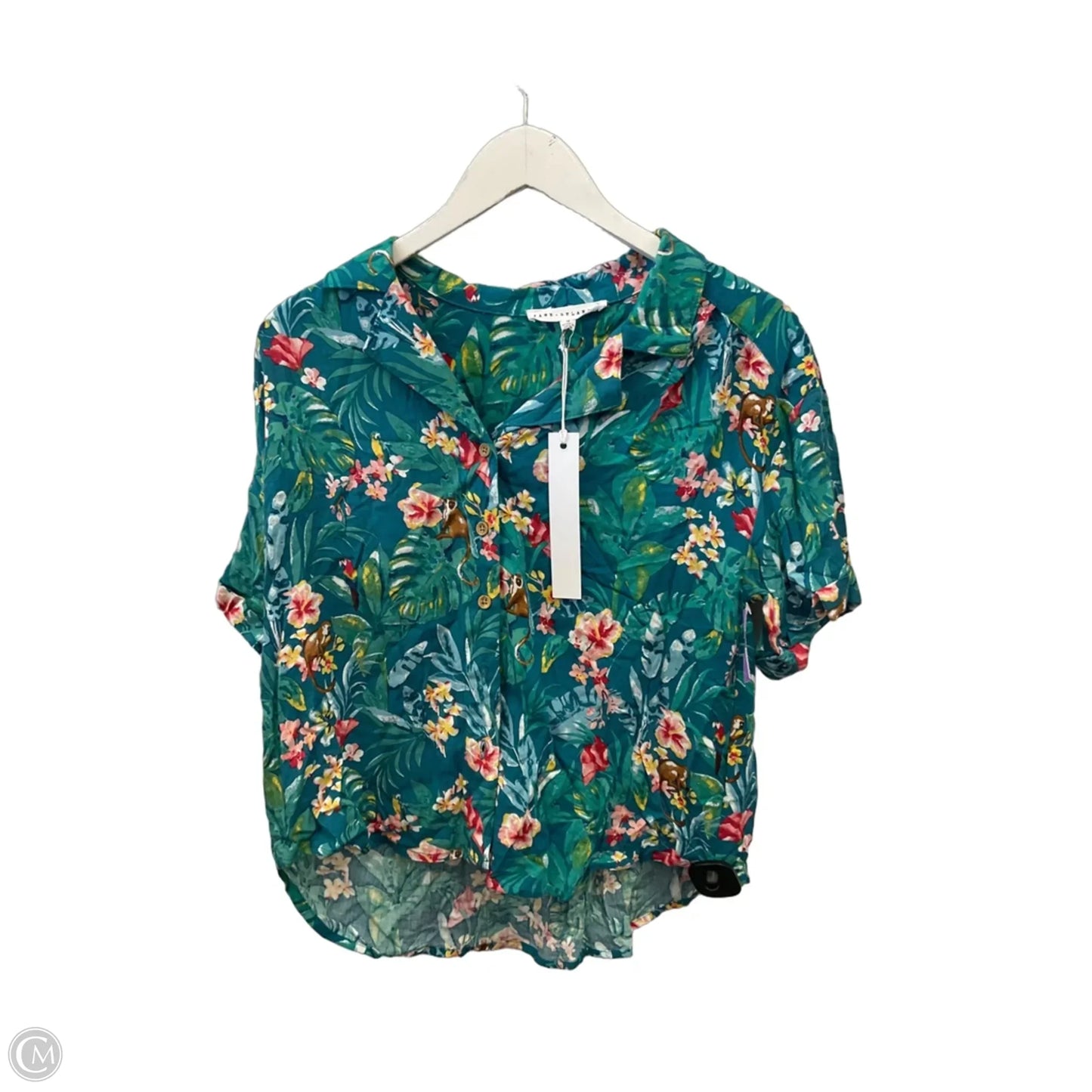 Top Short Sleeve By Jane And Delancey In Green, Size: M