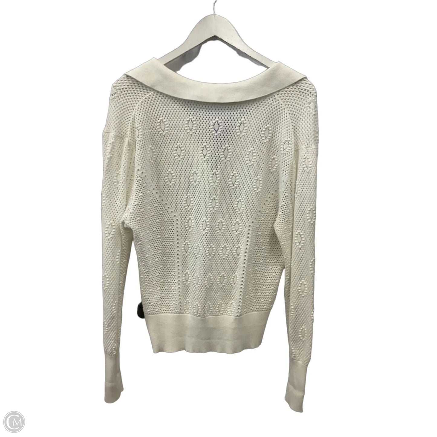 Top Long Sleeve By White House Black Market In White, Size: S