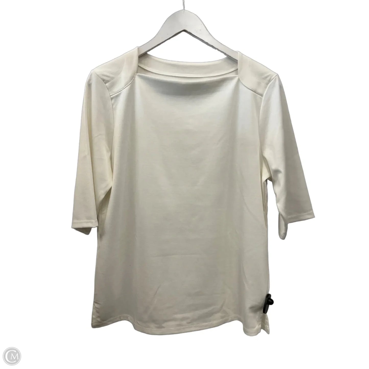 Top Short Sleeve By Lands End In White, Size: M