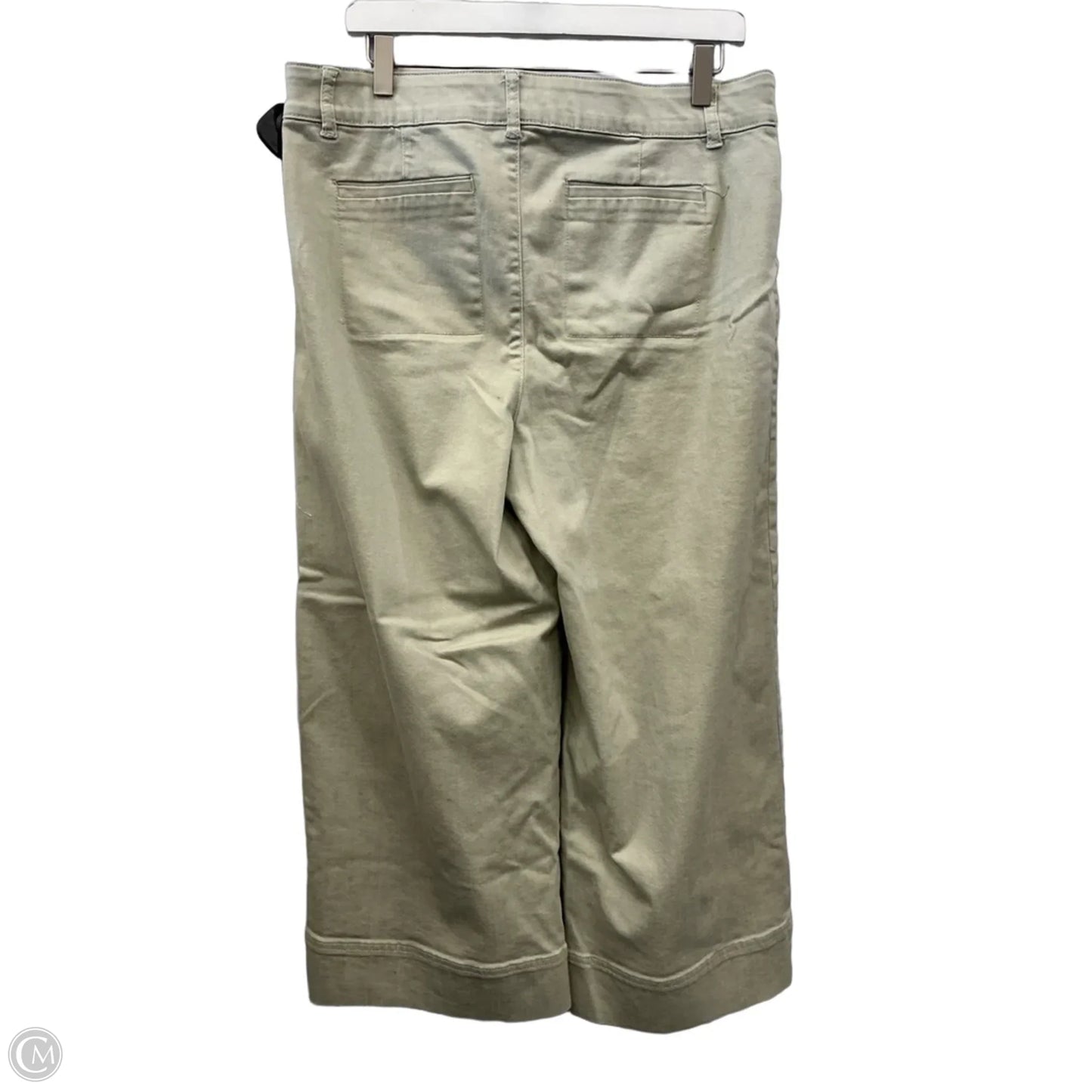 Jeans Wide Leg By Clothes Mentor In Cream, Size: 14
