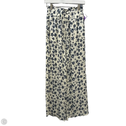 Pants Wide Leg By Kendall + Kylie In Blue & Cream, Size: 6
