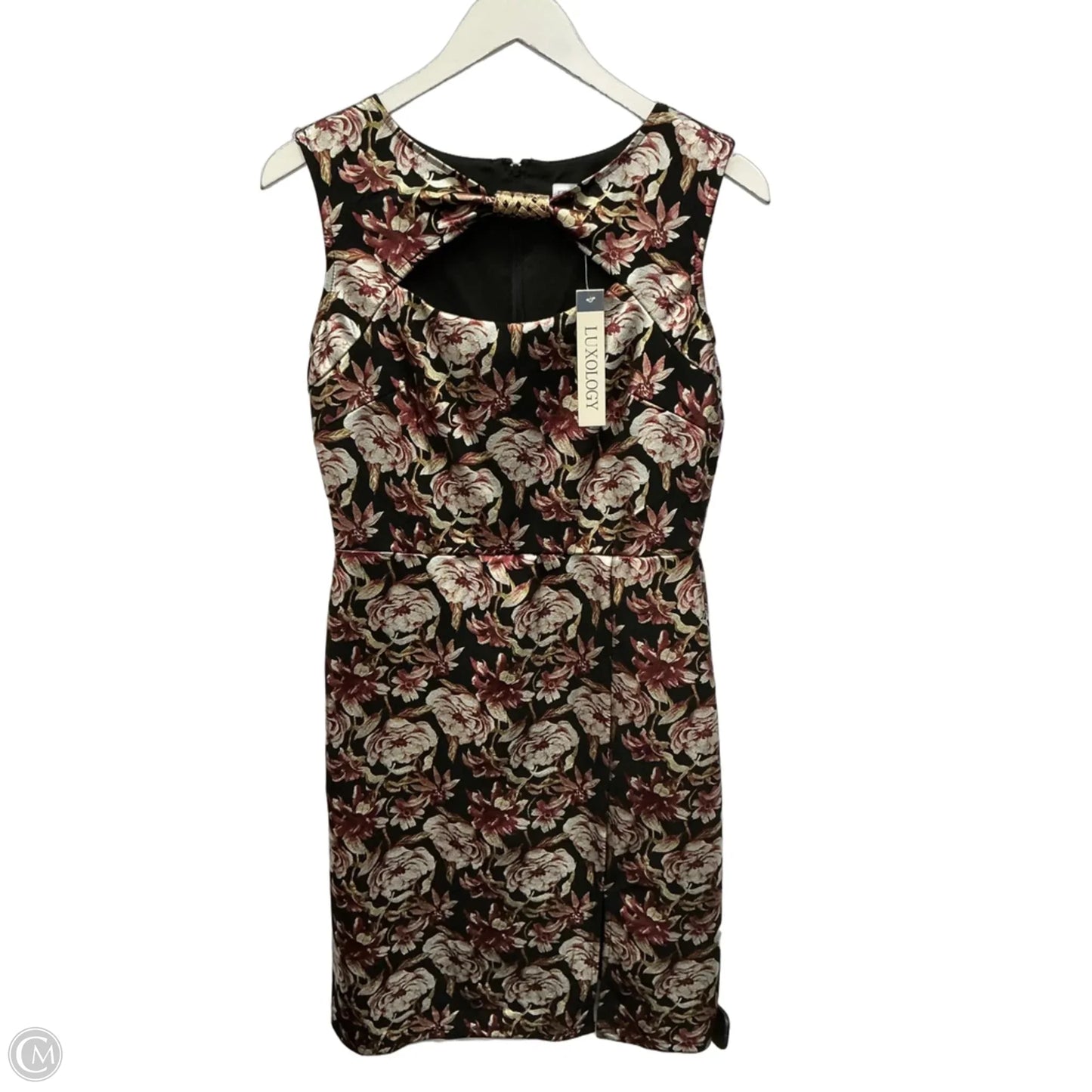 Dress Casual Midi By Luxology In Floral Print, Size: M