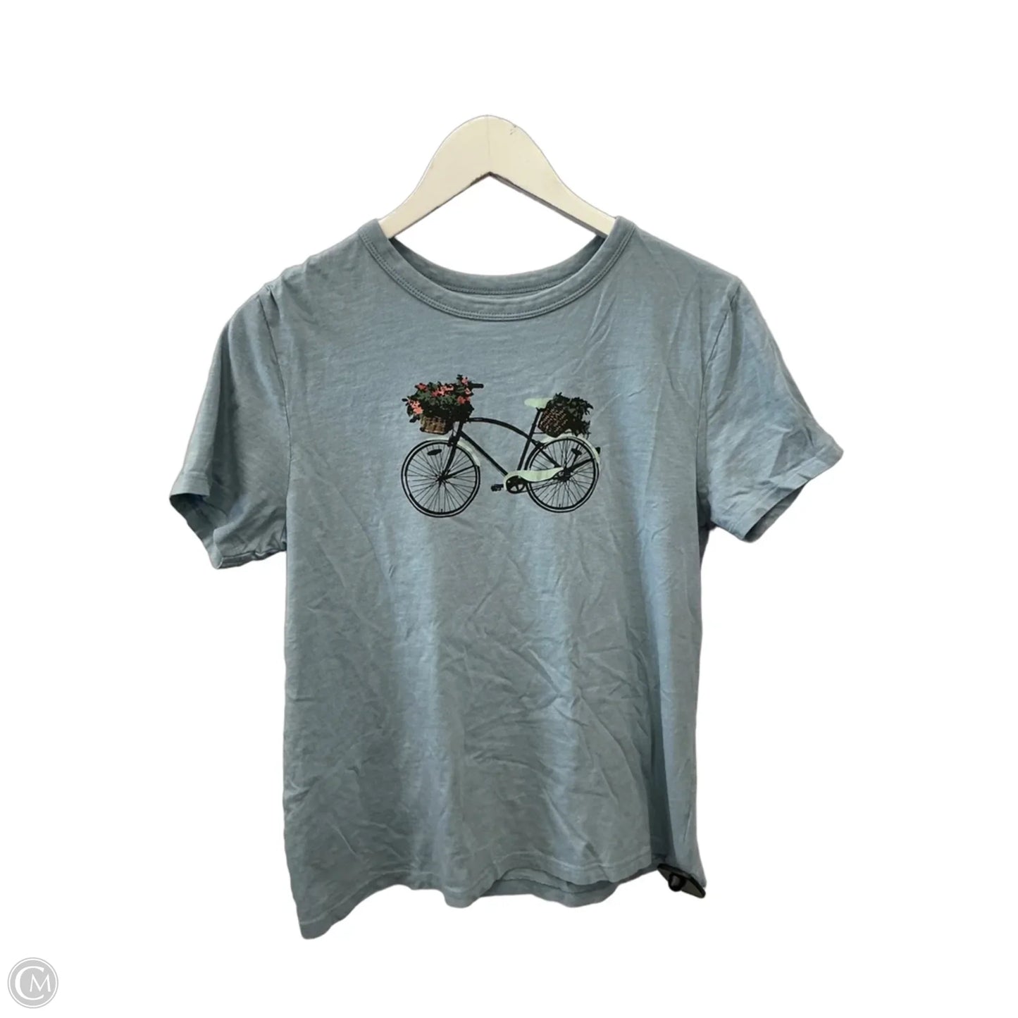 Top Short Sleeve By Dip In Blue, Size: M