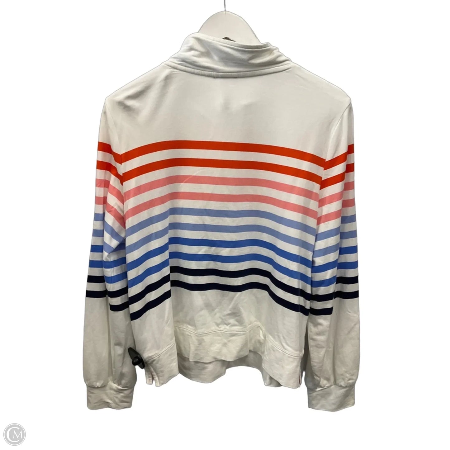 Athletic Top Long Sleeve Collar By Talbots In White, Size: M