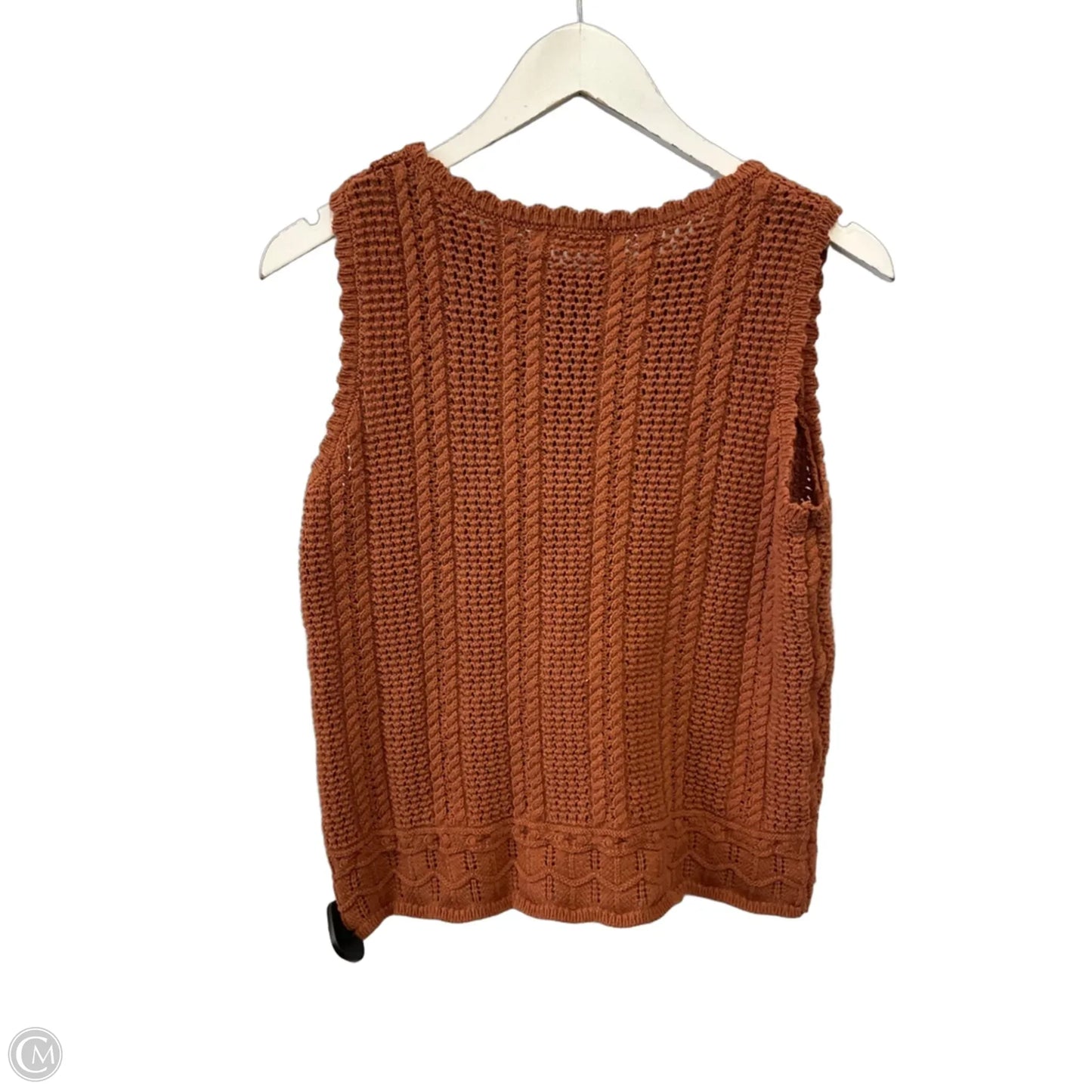 Top Sleeveless By Kirundo In Orange, Size: S
