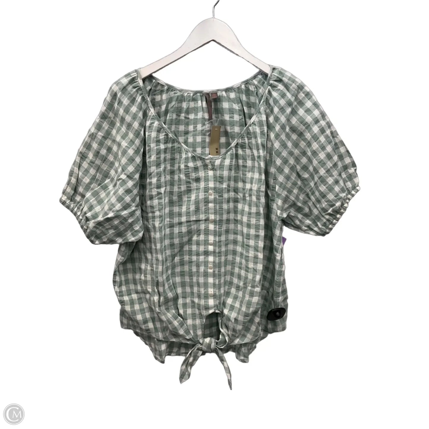 Top Short Sleeve By Clothes Mentor In Green, Size: L