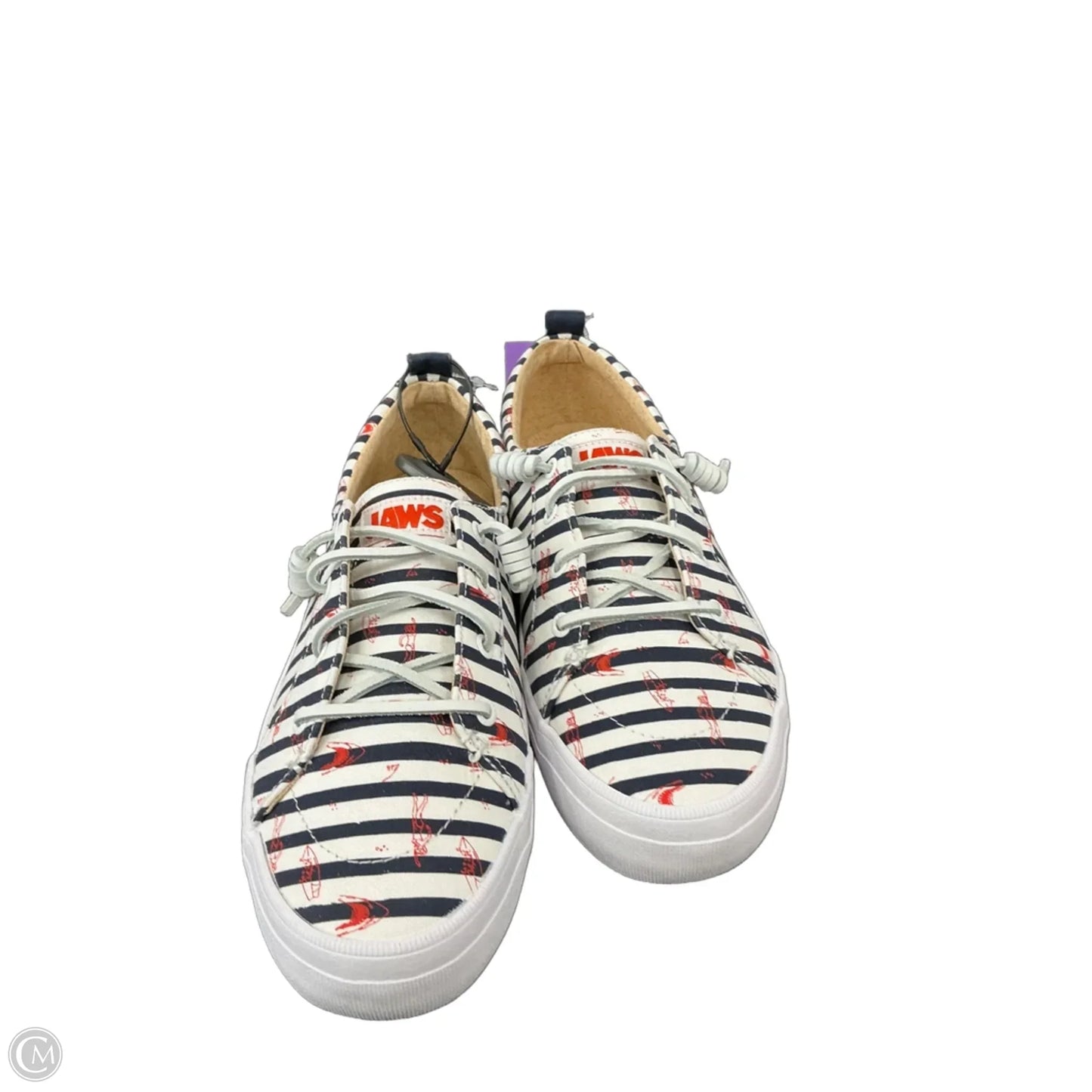 Shoes Sneakers By Sperry In Blue & White, Size: 10